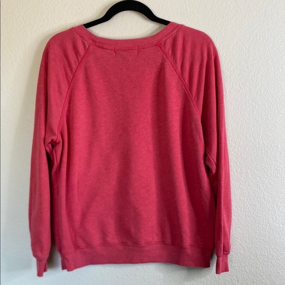 Wildfox Red Graphic crewneck Sweatshirt Rose Sil vous plait small - Picture 5 of 5